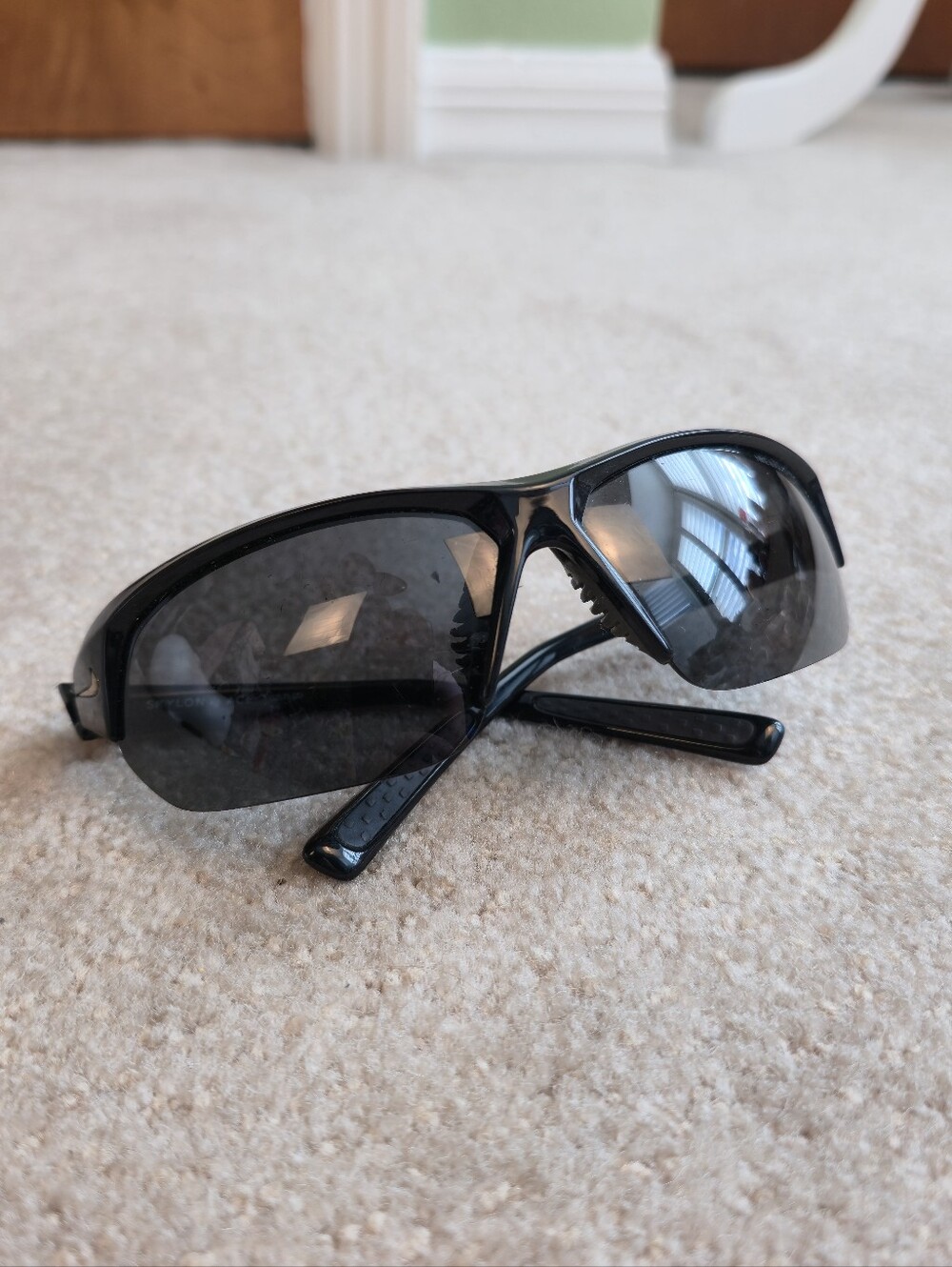 Nike SKYLON ACE EV0525 Golf Sunglasses Black W/Nike Max Optic Lens Mens